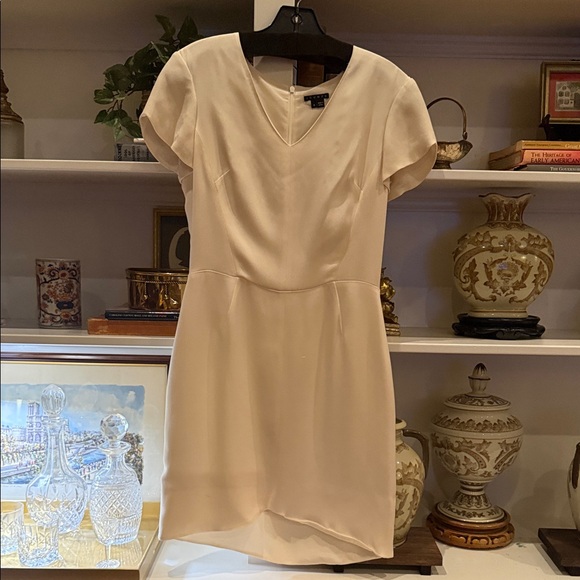 Theory Dresses & Skirts - Theory Cream V-Neck Short Mini Dress